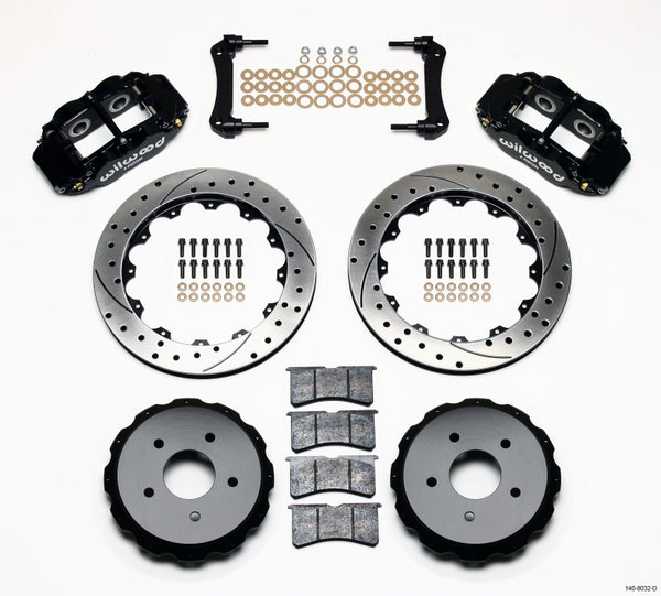 Wilwood Narrow Superlite 4R Rear Kit 12.88in Drilled 97-04 Corvette C5/Z06 140-8032-D