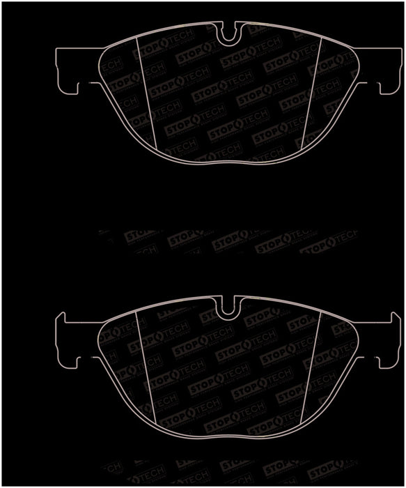 StopTech 09-17 BMW 5-Series Street Brake Pads w/Shims Front 308.1409