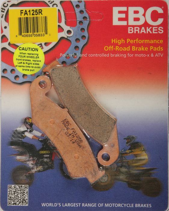 EBC Brakes FA125R Disc Brake Pad Set