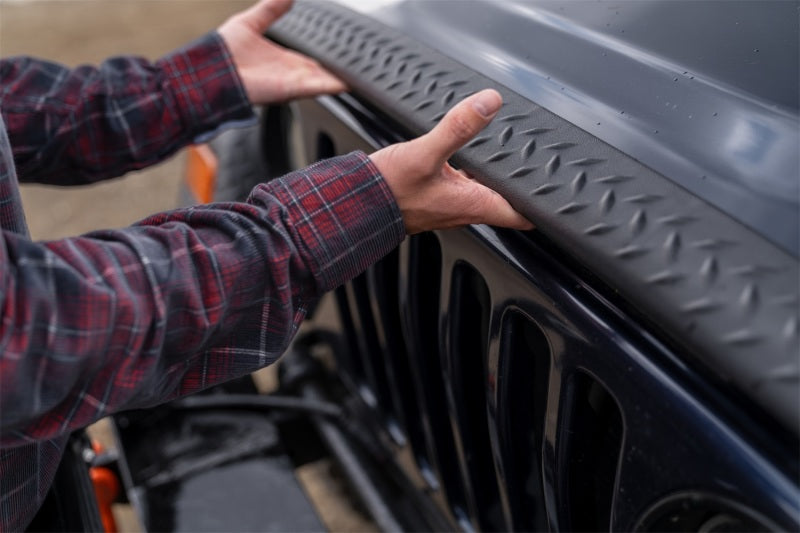 Bushwacker 97-06 compatible with Jeep Wrangler Trail Armor Hood Stone Guard and 2 Front Corners Black 14005