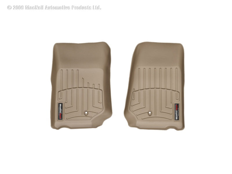 WeatherTech 07+ compatible with Jeep Wrangler Front FloorLiner Tan 451051