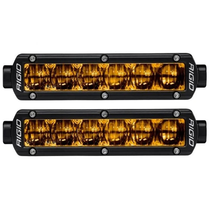 Rigid Industries 6in SR-Series Pro Dot / SAE Fog Lights (Pair) Selective Yellow 906704