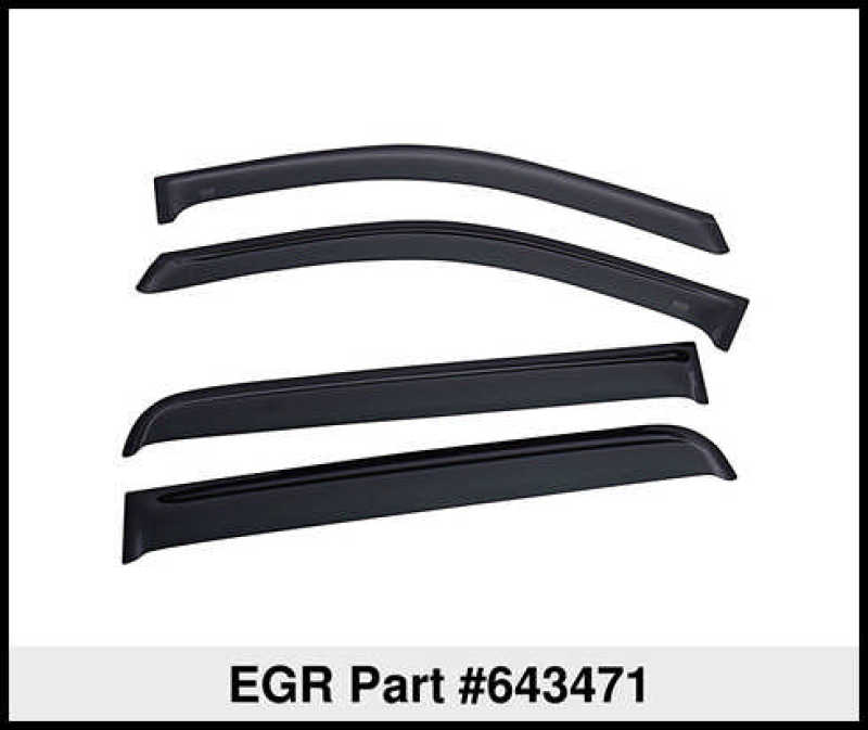 EGR 15+ Ford F150 Super Cab 15+ Tape-On Window Visors Set of 4 643471