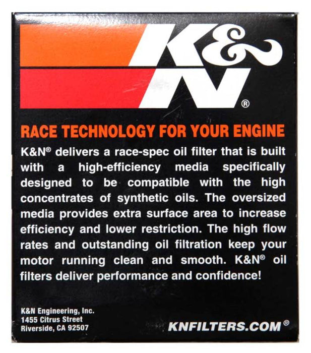 K&N Motorcycle Oil Filter: High Performance, Premium, Designed to be used with Synthetic or Conventional Oils: Fits Select BMW Motorcycles, KN-163