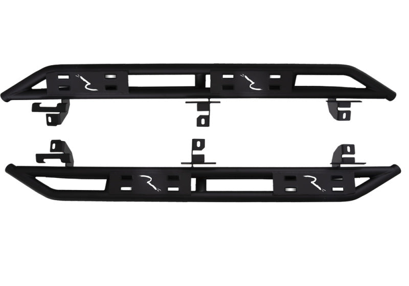 Rampage 07-18 compatible with Jeep Wrangler JK Unlimited TrailCrawler Rock Slider & Rocker Guard Black 88737