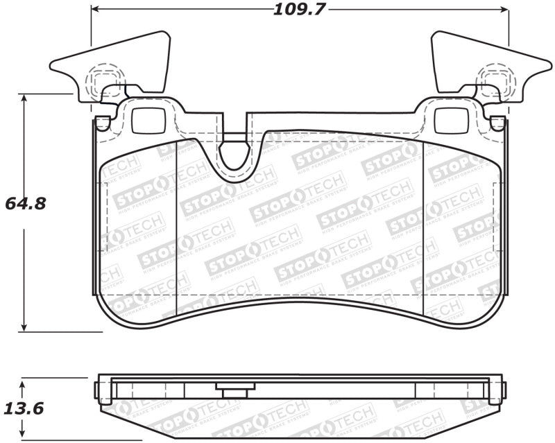 StopTech Street Brake Pads Front 308.1373