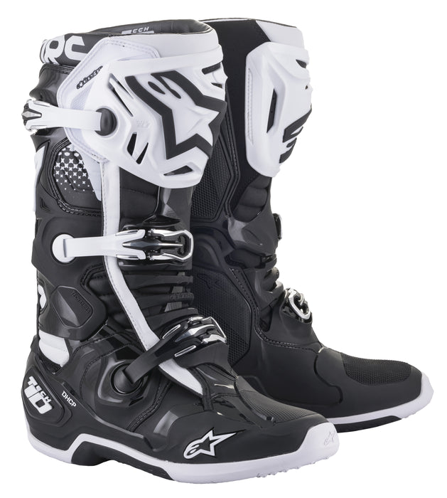 Alpinestars 2010020-12-10 Tech 10 Boots Black/White Sz 10