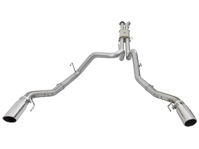 aFe MACHForce XP Exhaust Cat-Back SS-409 2017 Ford F-150 Raptor V6-3.5L (tt) w/ Polished Tips 49-43045-P