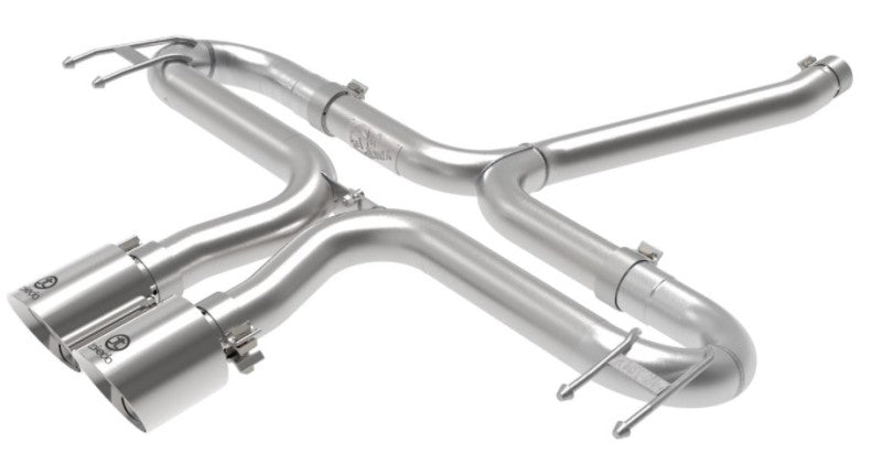 aFe Takeda 2-1/2in 304 SS Axle-Back Exhaust w/Polished Tips 17-20 Honda Civic Sport L4-1.5L (t) 49-36625-P