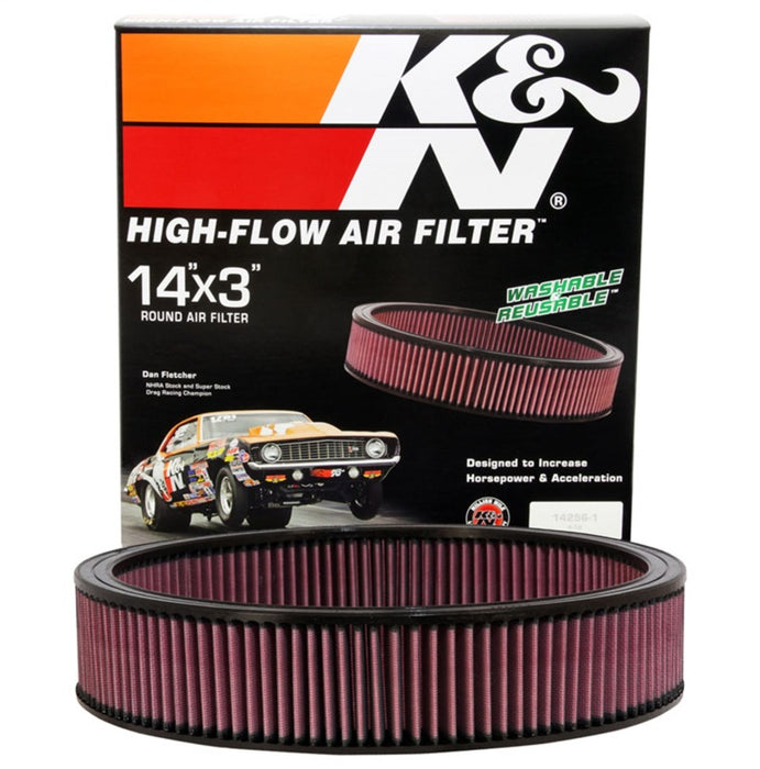 K&N Replacement Air Filter GM CARS & TRUCKS, V8, 1966-84 E-1650