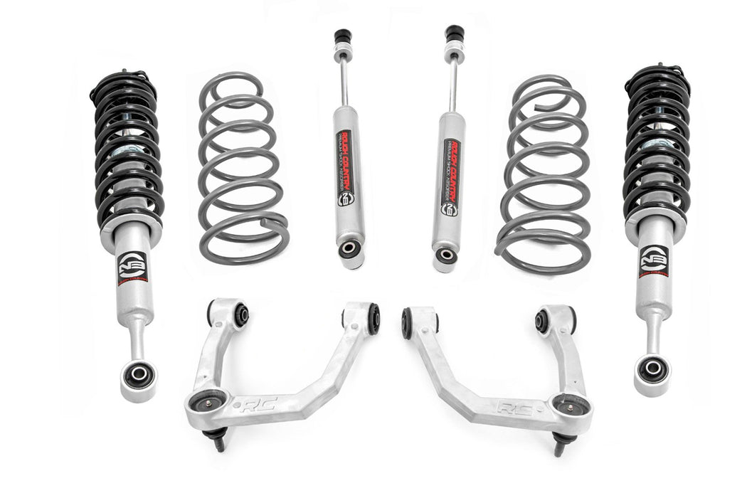 Rough Country 3 Inch Lift Kit Upper Control Arms RR Coils N3 Struts Fits toyota4Runner (10-23)