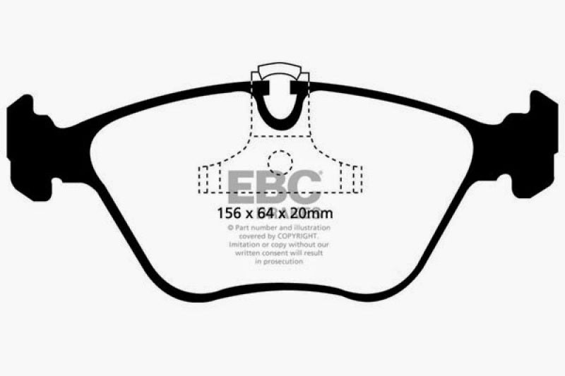 EBC 01-03 BMW 525i E39 Bluestuff Front Brake Pads DP51089NDX