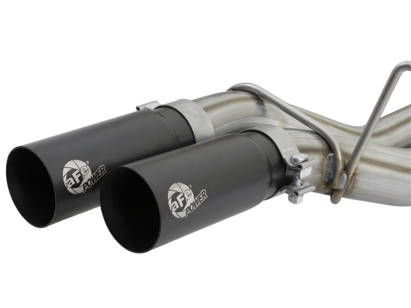 aFe POWER Rebel Series 3in 409 SS Cat Back Exhaust w/ Black Tips 17 Ford F-150 Raptor V6-3.5L 49-43091-B