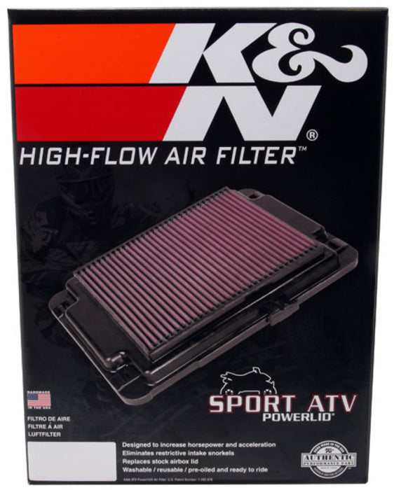 K&N HA-4506-T Honda POWERLID High Performance Replacement Air Filter , Black