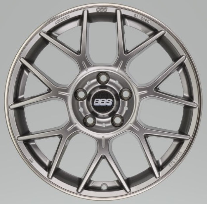 BBS XR 18x8 5x112 37mm Offset 82mm Bore PFS/Clip Req Gloss Platinum Wheel XR0103PG