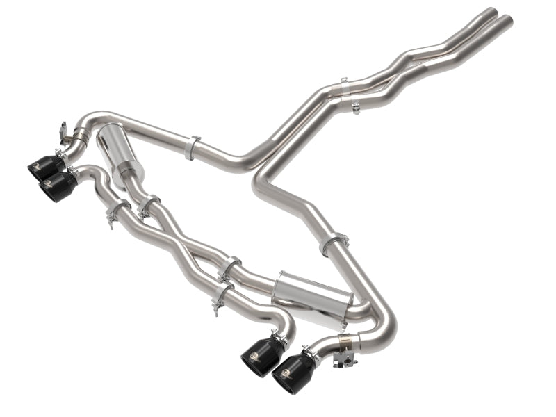 aFe 20-22 Audi RS6 Avant V8 4L (tt) MACH Force-Xp 3in to 2.5in 304 SS Cat-Back Exhaust w/ Black Tip 49-36448-B