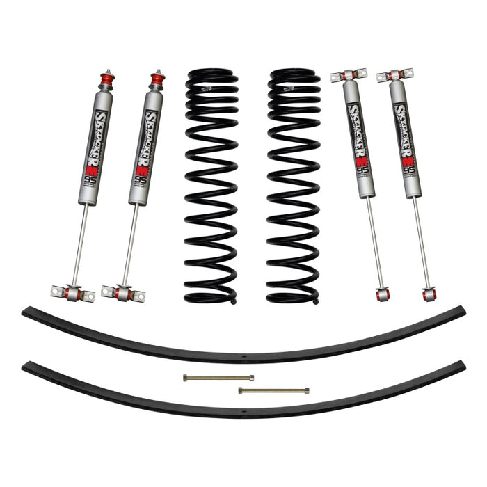 Skyjacker 84-01 XJ 3in FR DR Long Travel Coil Suspension Kit w/RR Add A Leafs/M95 Monotube Shocks JC301BPMLT