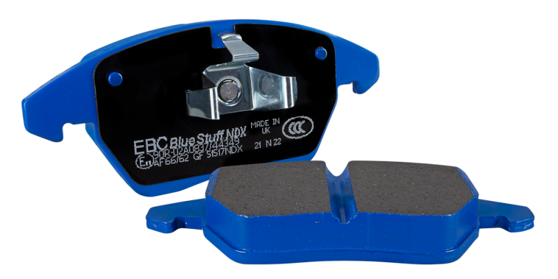EBC Racing 12-19 Fits BMW 3-Series (F30/F31/F34) Apollo-4 Caliper Bluestuff Racing Brake Pad DP5002SS