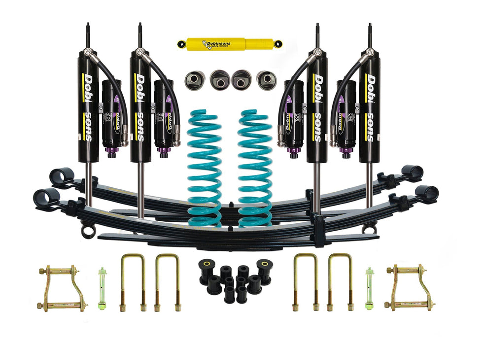 Dobinsons 4x4 1.5"-2.0" MRR 3-Way Adjustable Suspension Kit Landcruiser 76 Series FZJ76, HZJ76, VDJ76 04/2007 on