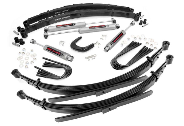 Rough Country 4 Inch Lift Kit 56 Inch Rr Springs Fits Chevy/GMC C20/K20 C25/K25 Truck (77-87) 25530