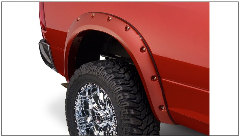 Bushwacker 10-18 Compatible with Dodge Ram 2500 Fleetside Pocket Style Flares 4pc 76.3/98.3in Bed Black 50919-02