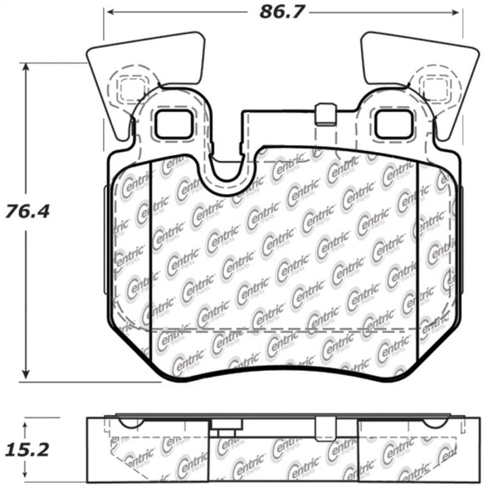 StopTech Street Touring 08-09 BMW 128i/135i Coupe Rear Brake Pads 308.1372