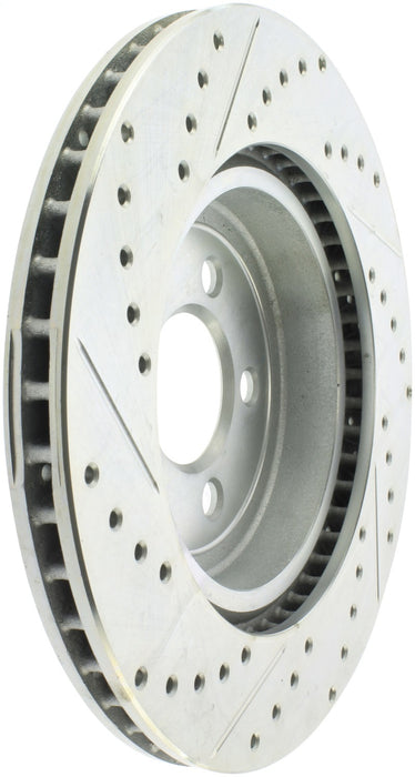 StopTech Select Sport 10-14 Compatible with Dodge Challenger Drilled and Slotted Front Left Brake Rotor 227.63061L