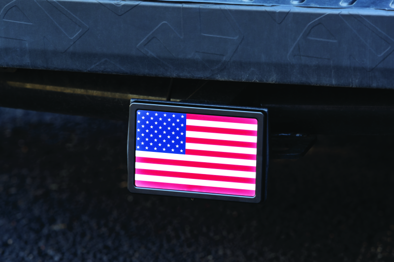 Kuryakyn Freedom Flag LED Hitch Cover Black 2893