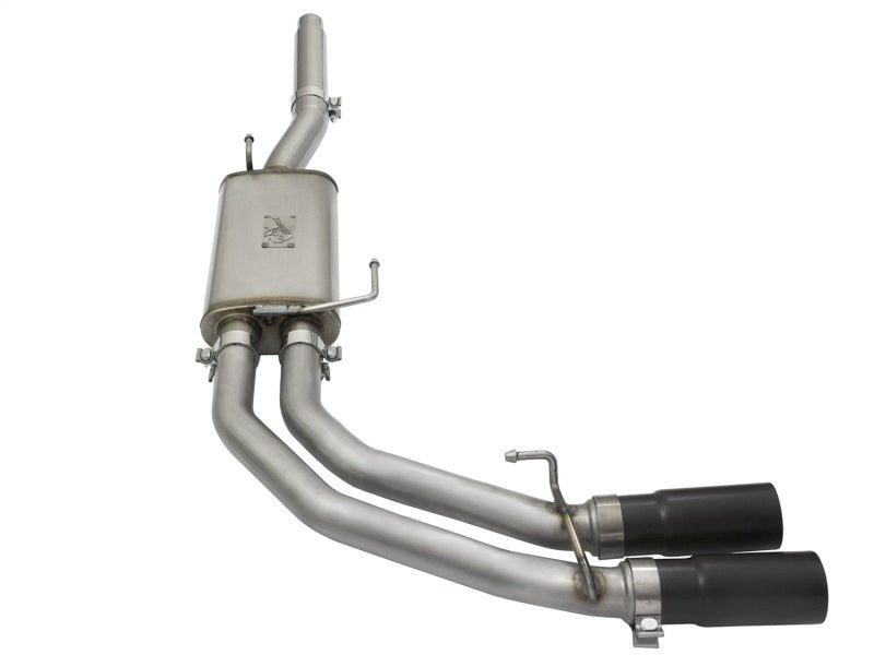 aFe Rebel Exhausts Cat-Back SS Ford F-150 04-08 V8 4.6/5.4L w/ Black Tips 49-43079-B