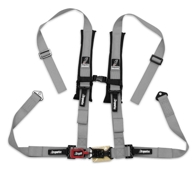 Dragonfire Racing® Harness Restraints Grey Seats 14-0028