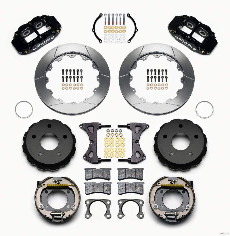 Wilwood Narrow Superlite 4R Rear P-Brk Kit 12.88in Big Ford 2.00in Off Bronco 5 x 5.50 140-13734