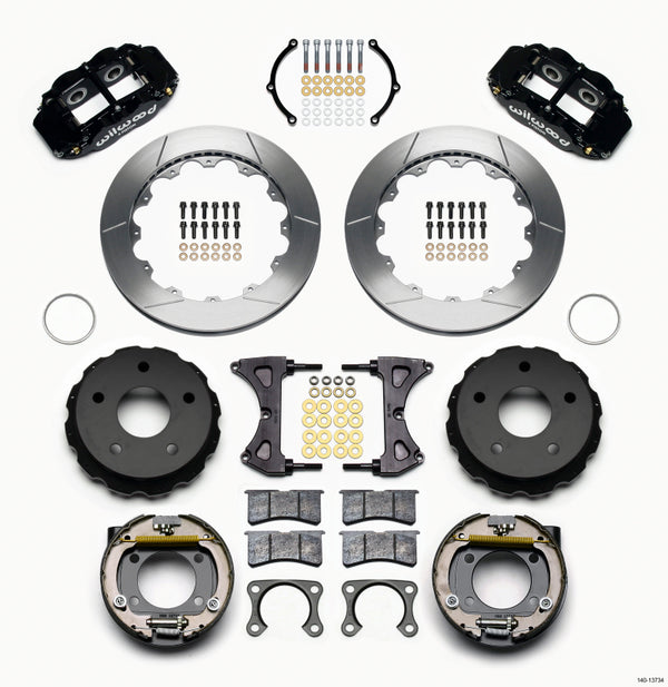 Wilwood Narrow Superlite 4R Rear P-Brk Kit 12.88in Big Ford 2.00in Off Bronco 5 x 5.50 140-13734