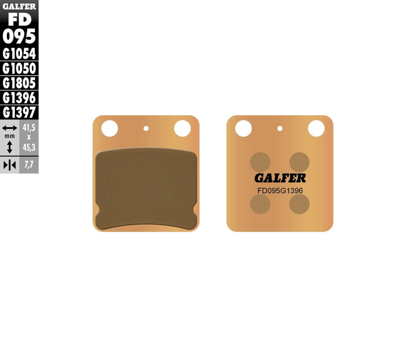 Galfer HH Sintered Brake Pads (Front G1397) Compatible With 03-06 YAMAHA BLASTER