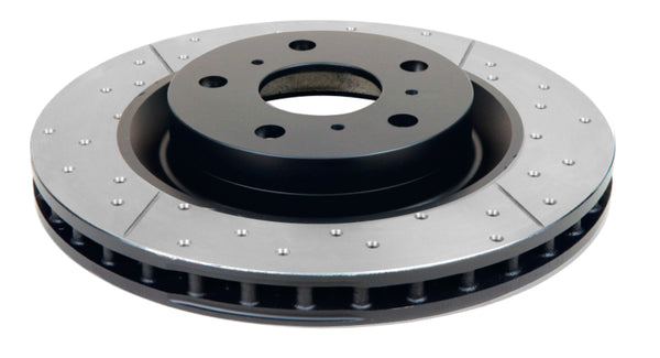 DBA 06-12 Chevrolet Corvette Z06 Front Drilled & Slotted Street Series Rotor 2992BLKX