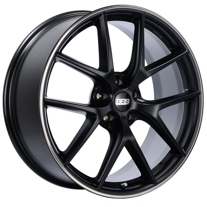 BBS CI-R 20x8.5 5x112 ET32 Satin Black Polished Rim Protector Wheel -82mm PFS/Clip Required CI0101BPO