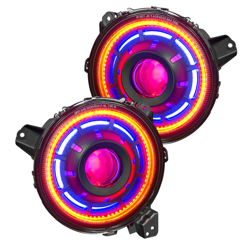 Oracle Oculus Bi-LED Projector Headlights compatible with Jeep JL/Gladiator JT w/o Controller SEE WARRANTY 5839-334