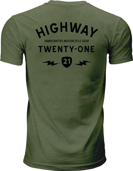 Highway 21 Men's Halliwell Tee (Green, Medium)