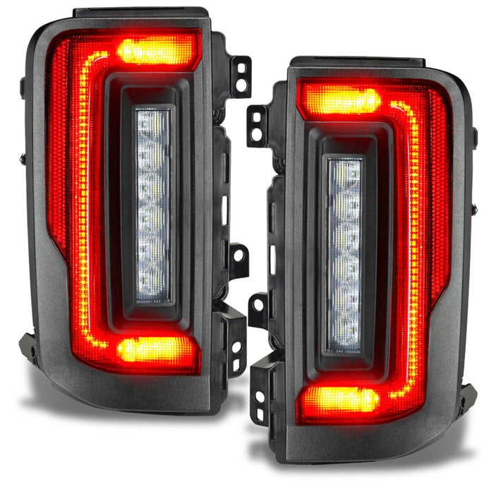 Oracle Lighting "Black Series" Flush Style Led Tail Lights For 2021-2023 Ford Bronco 5892-504-T