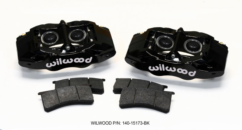 Wilwood SLC56 Front Caliper Kit Black Corvette All C5 / Base C6 1997-2013 140-15173-BK