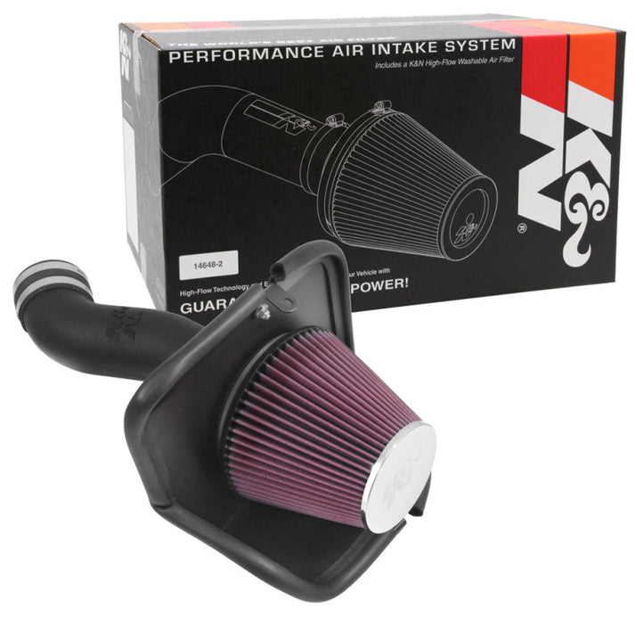 K&N 14-16 compatible with Jeep Cherokee V6-3.2L F/I FIPK Performance Intake 57-1569