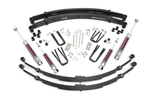 Rough Country 3 Inch Lift Kit RR Springs Fits toyotaTruck 4WD (1979-1983) 71030