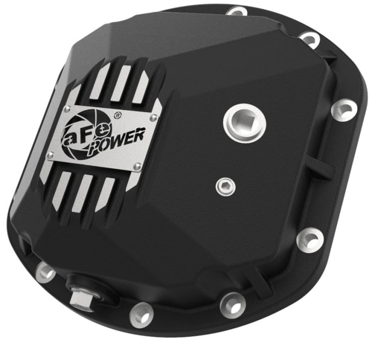 aFe Street Series Dana 30Front Differential Cover Black w/ Machined Fins 97-18 compatible with Jeep Wrangler 46-71130B