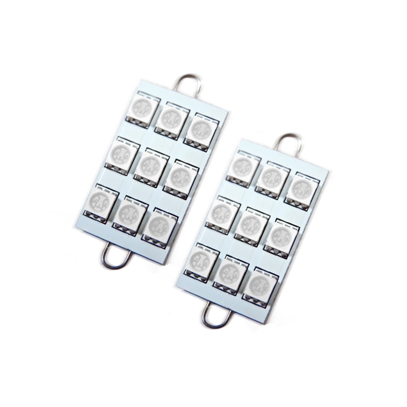 Oracle 44MM 6 LED 3 Chip Loop Festoon Bulbs (Pair) Purple UV/Purple SEE WARRANTY 5209-007