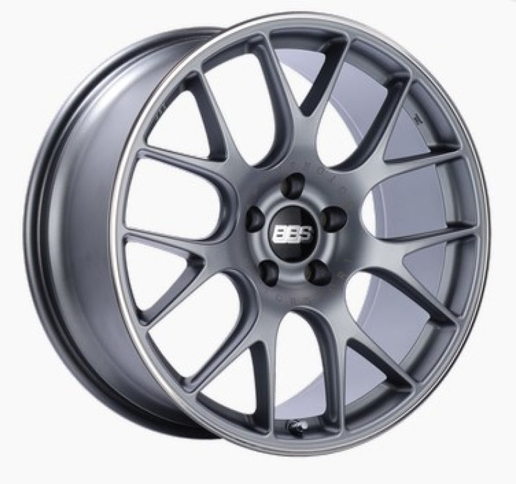 BBS CH-R 20x10 5x112 ET18 CB66.5 Satin Titanium Polished Rim Protector Wheel CH149TIPO