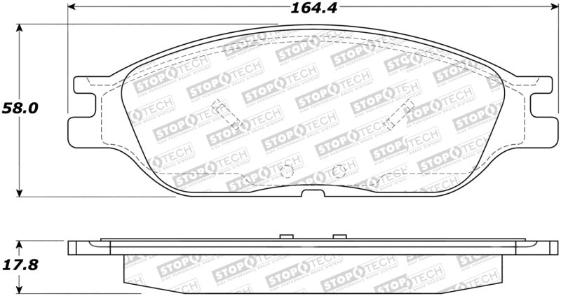 StopTech Street Select Brake Pads 305.0803