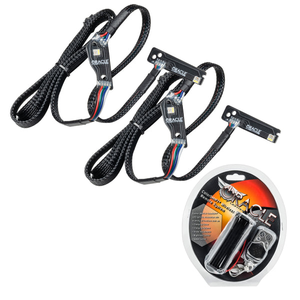 Oracle 15-21 Compatible with Nissan GT-R RGB+W (Lightning Bolt) Headlight DRL Upgrade Kit ColorSHIFT SEE WARRANTY 1283-330