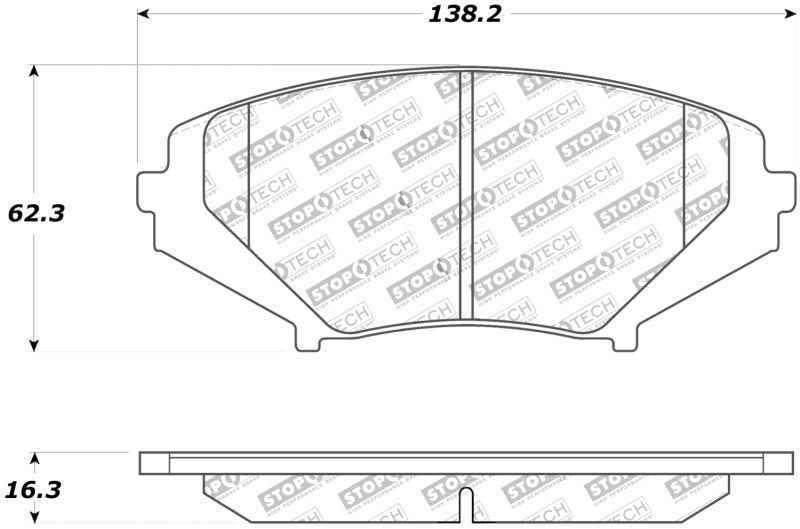 StopTech Street Touring 04-07 RX-8 Front Pads 308.1009