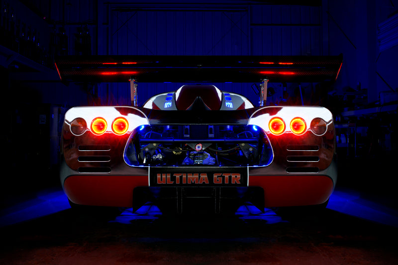 Oracle Ultima GTR LED Waterproof Tail Light Halo Kit 4 Rings Red SEE WARRANTY 1290-003