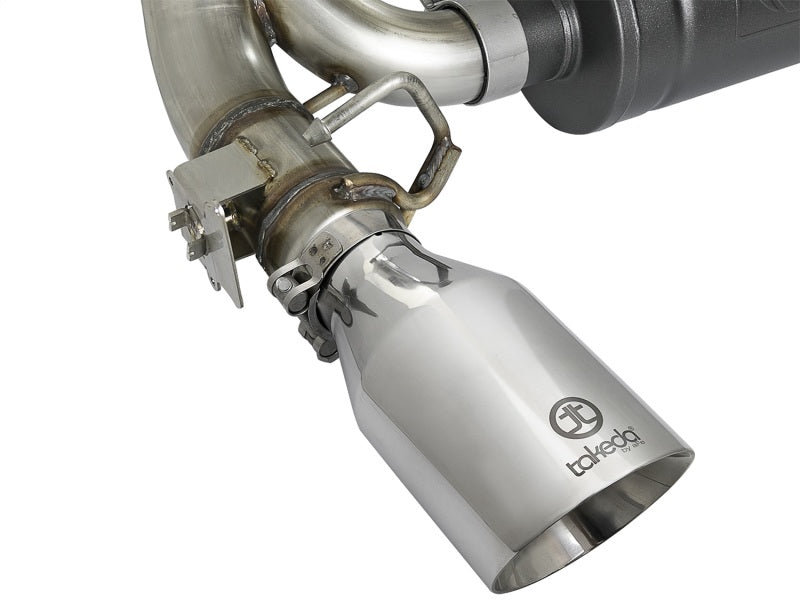 aFe Takeda 3in 304 SS Axle-Back Exhaust System w/ Polished Tip 16-18 Ford Focus RS 2.3L (t) 49-33104-P