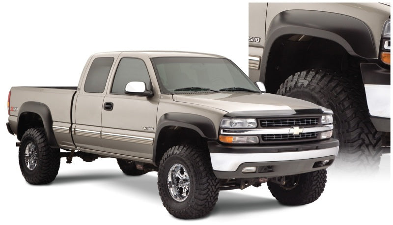 Bushwacker 07-07 Chevy Silverado 1500 Classic Fleetside Extend-A-Fender Style Flares 4pc Black 40945-02